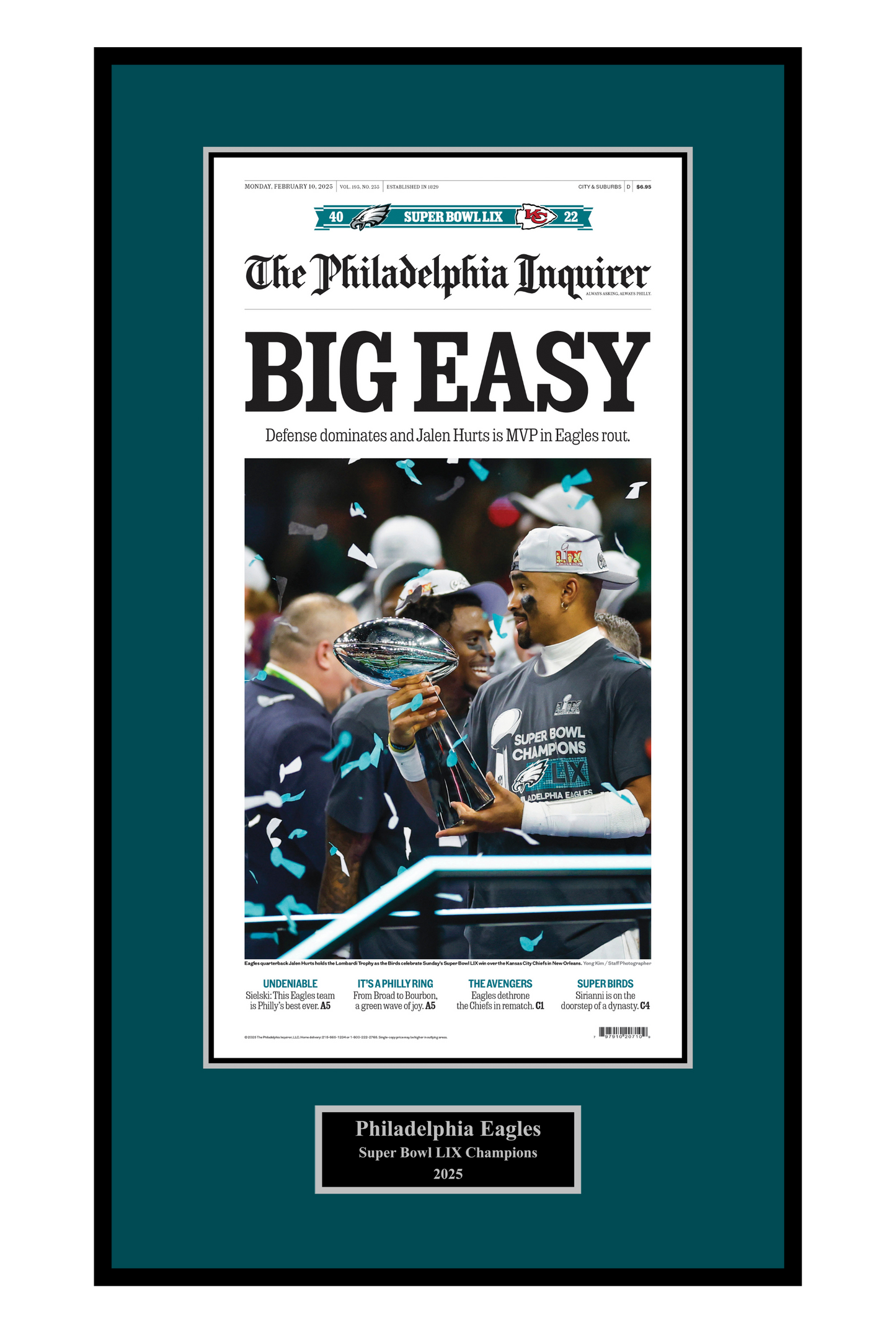 Eagles Super Bowl 2025: Big Easy - 1 Page