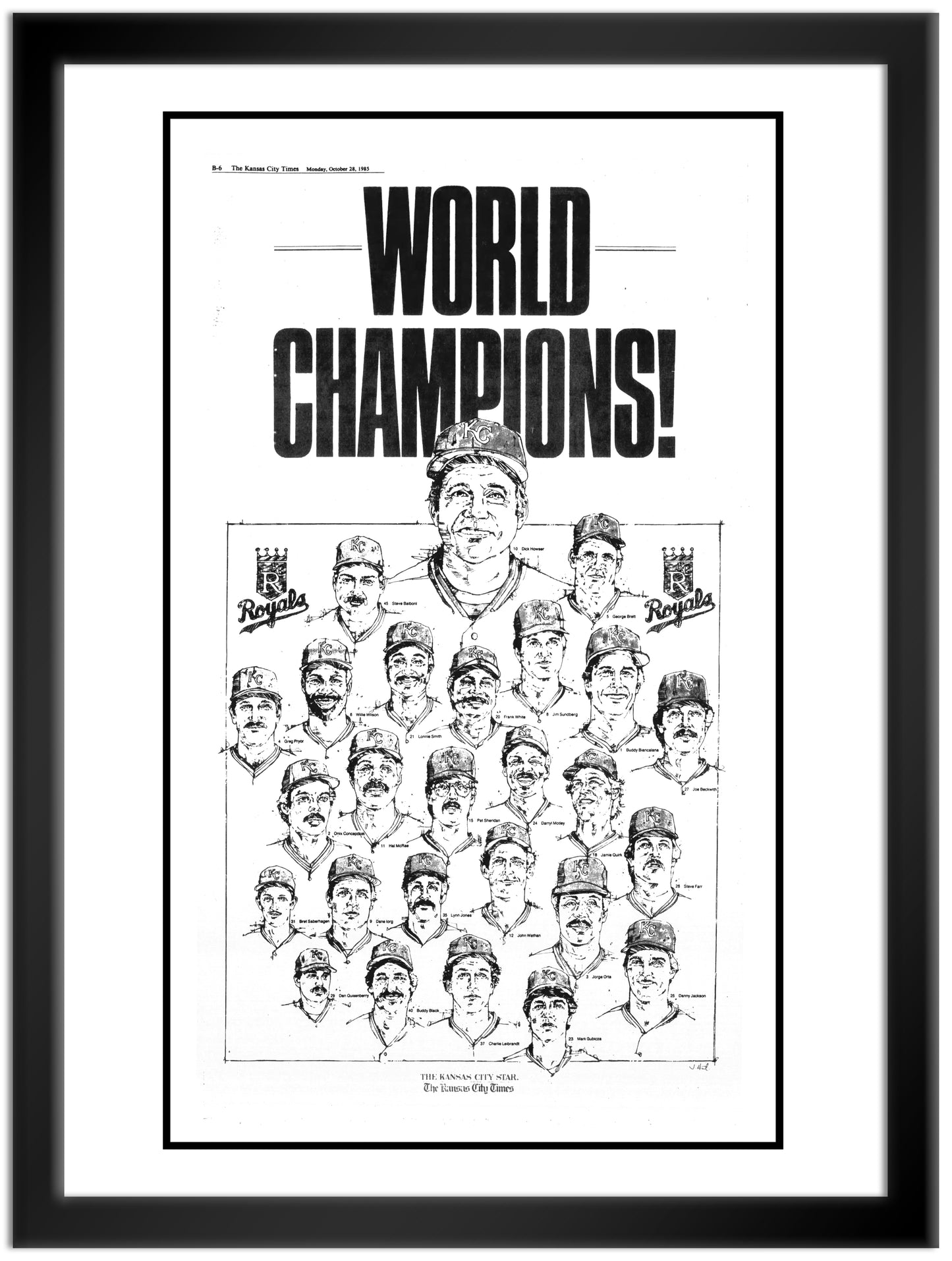 Kansas City Royals 1985 World Series Commemorative Page