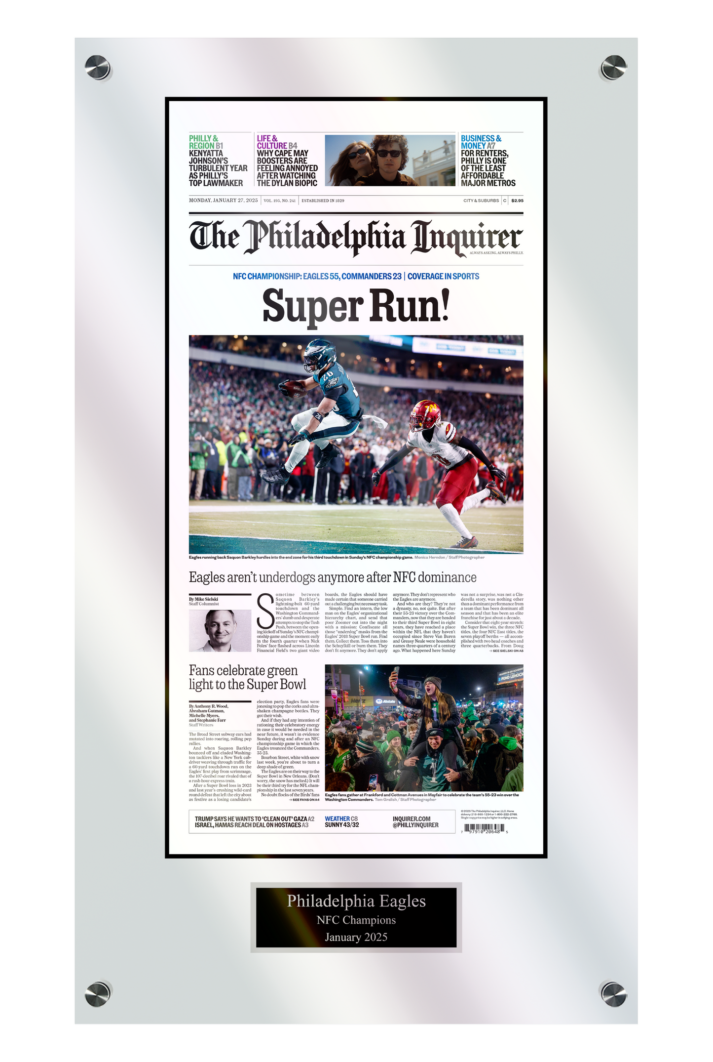 Eagles Super Bowl 2025: Super Run - 1 Page