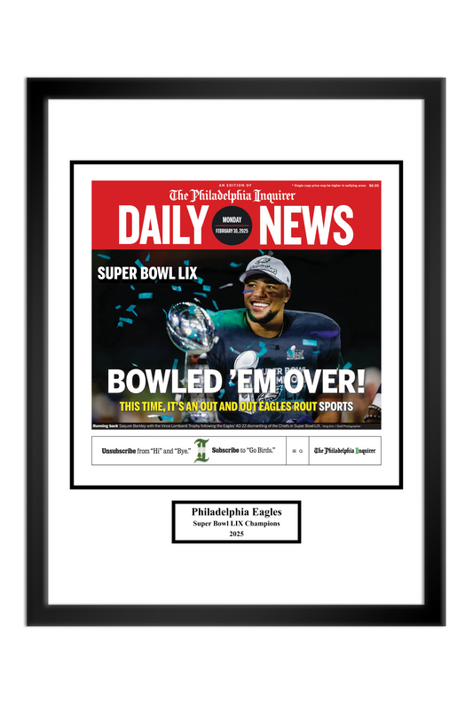 Eagles Super Bowl 2025: Bowled 'em Over - 1 Page