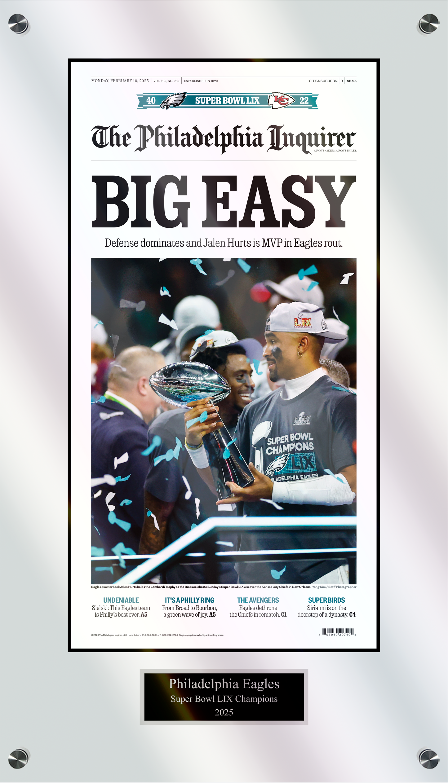 Eagles Super Bowl 2025: Big Easy - 1 Page