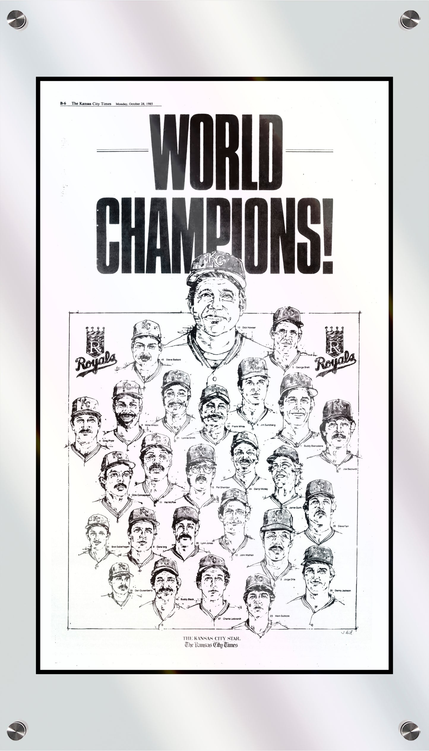 Kansas City Royals 1985 World Series Commemorative Page