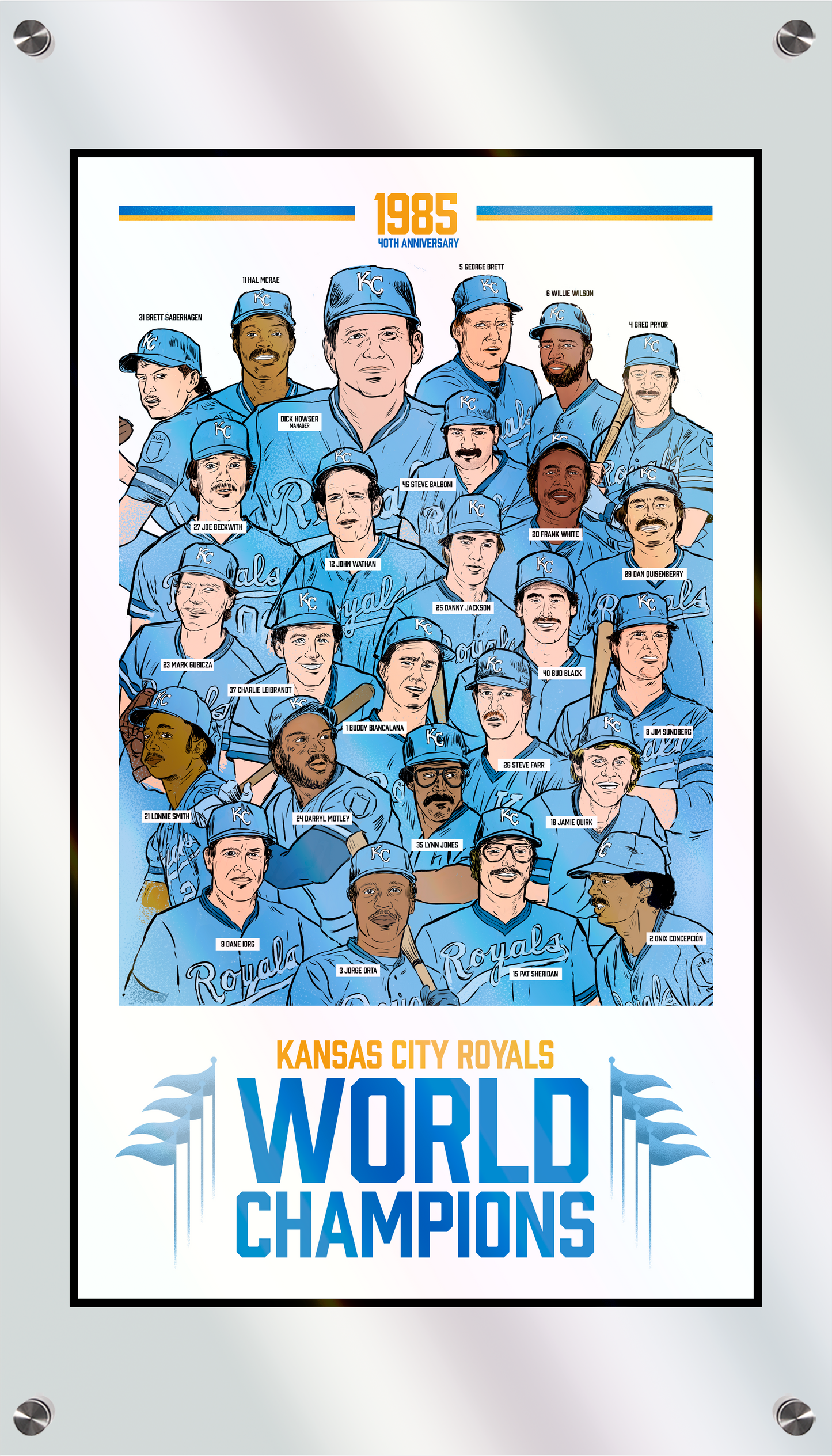 Kansas City Royals 1985 World Series Champions 40th Anniversary