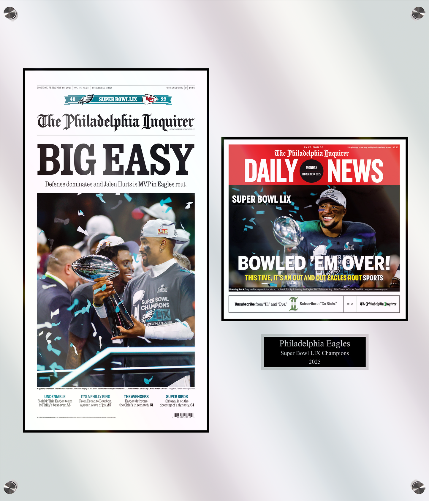 Eagles Super Bowl 2025: Big Easy Bowled 'em - 2 Page