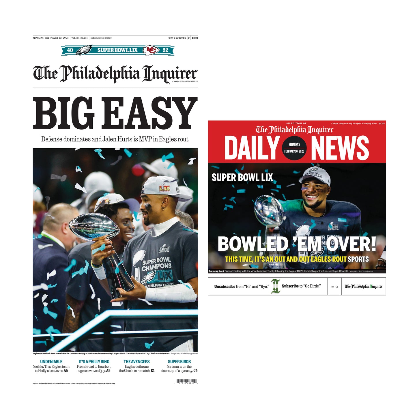 Eagles Super Bowl 2025: Big Easy Bowled 'em - 2 Page