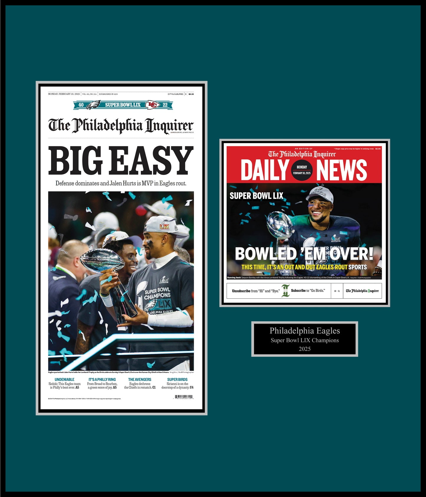 Eagles Super Bowl 2025: Big Easy Bowled 'em - 2 Page