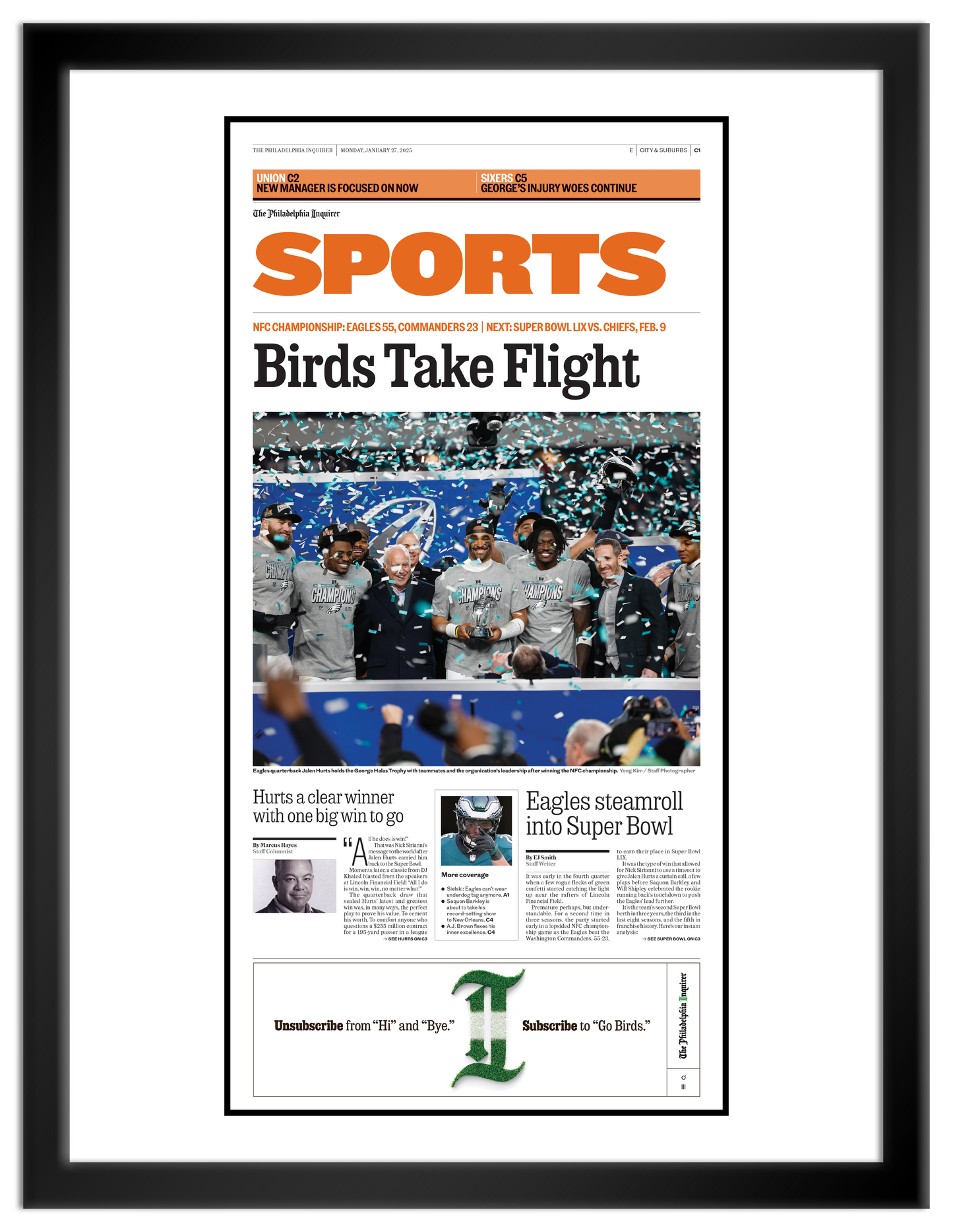 Eagles Super Bowl 2025: Birds Take Flight - 1 Page