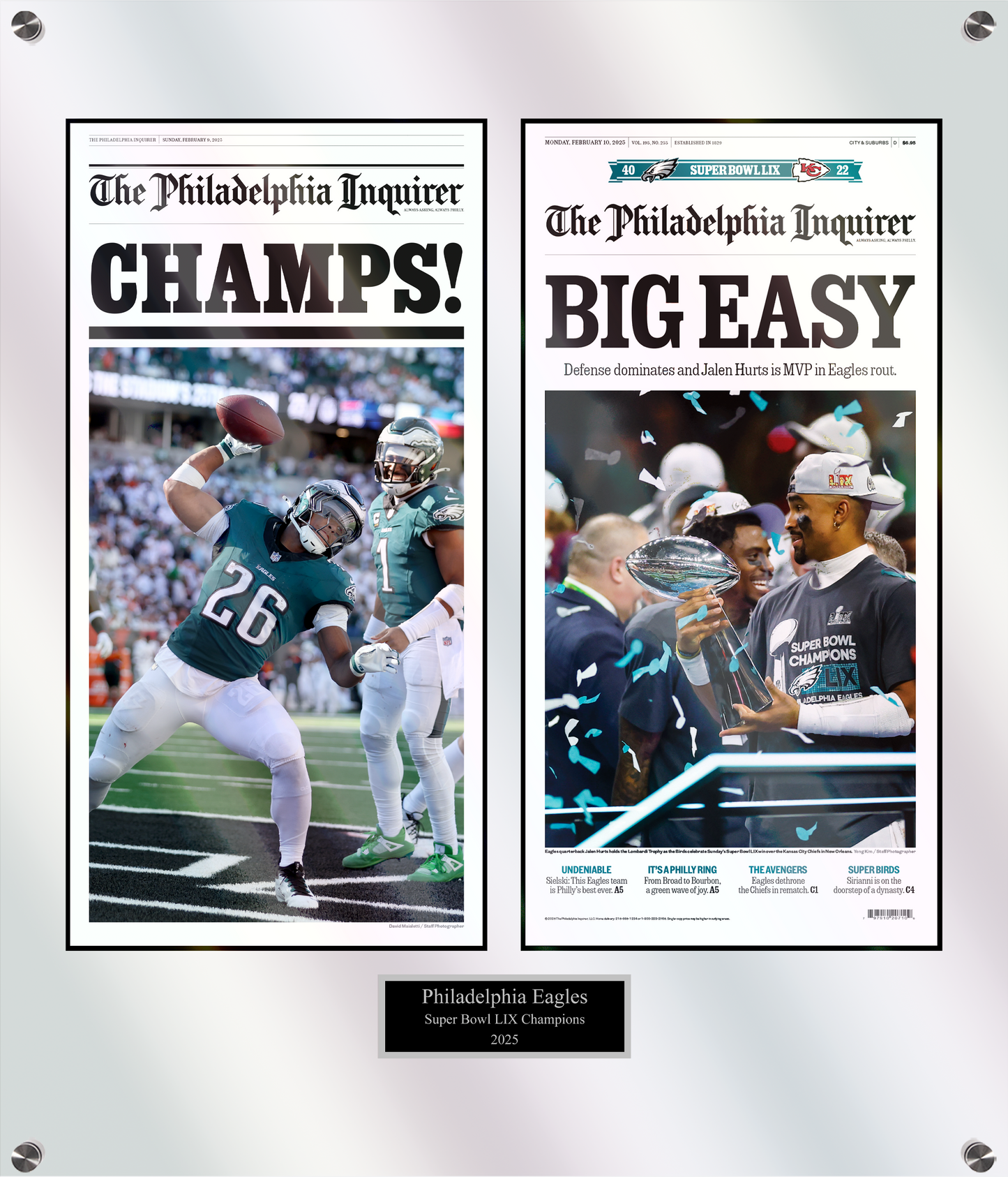 Eagles Super Bowl 2025: CHAMPS Big Easy - 2 Page