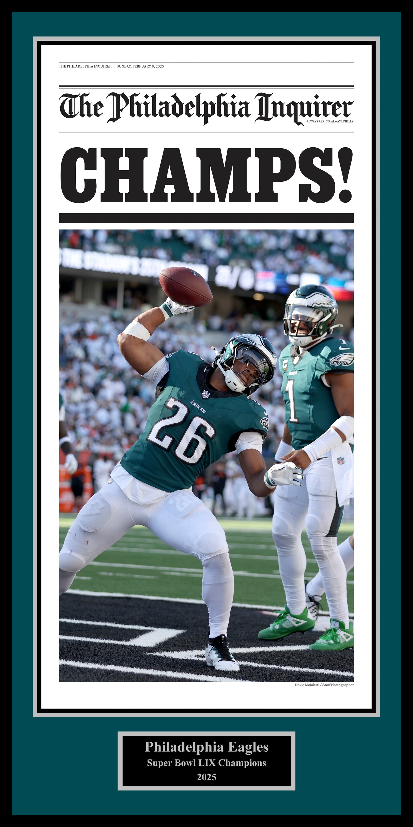 Eagles Super Bowl 2025: CHAMPS - 1 Page