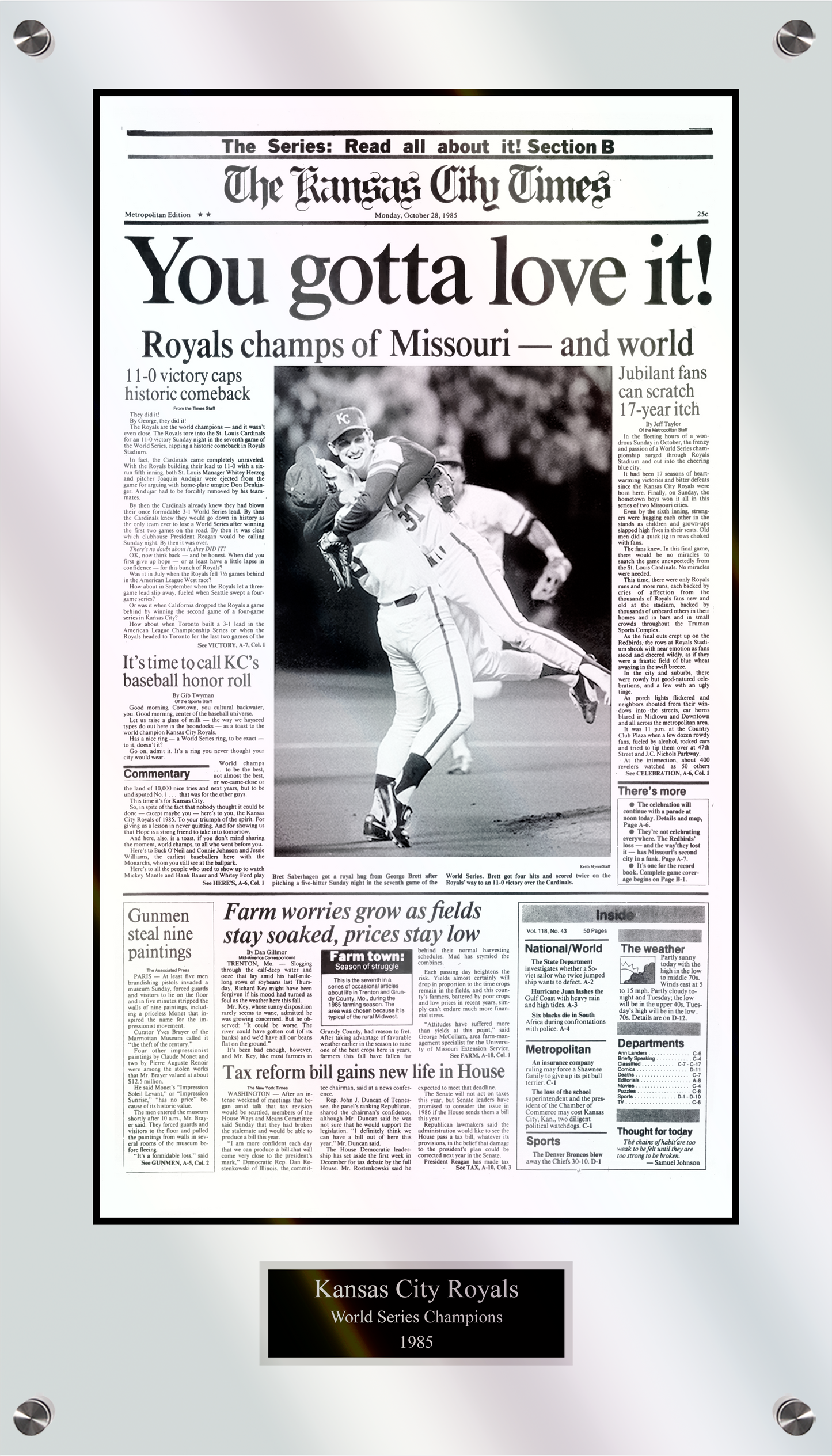 Kansas City Royals 1985 World Series Champions