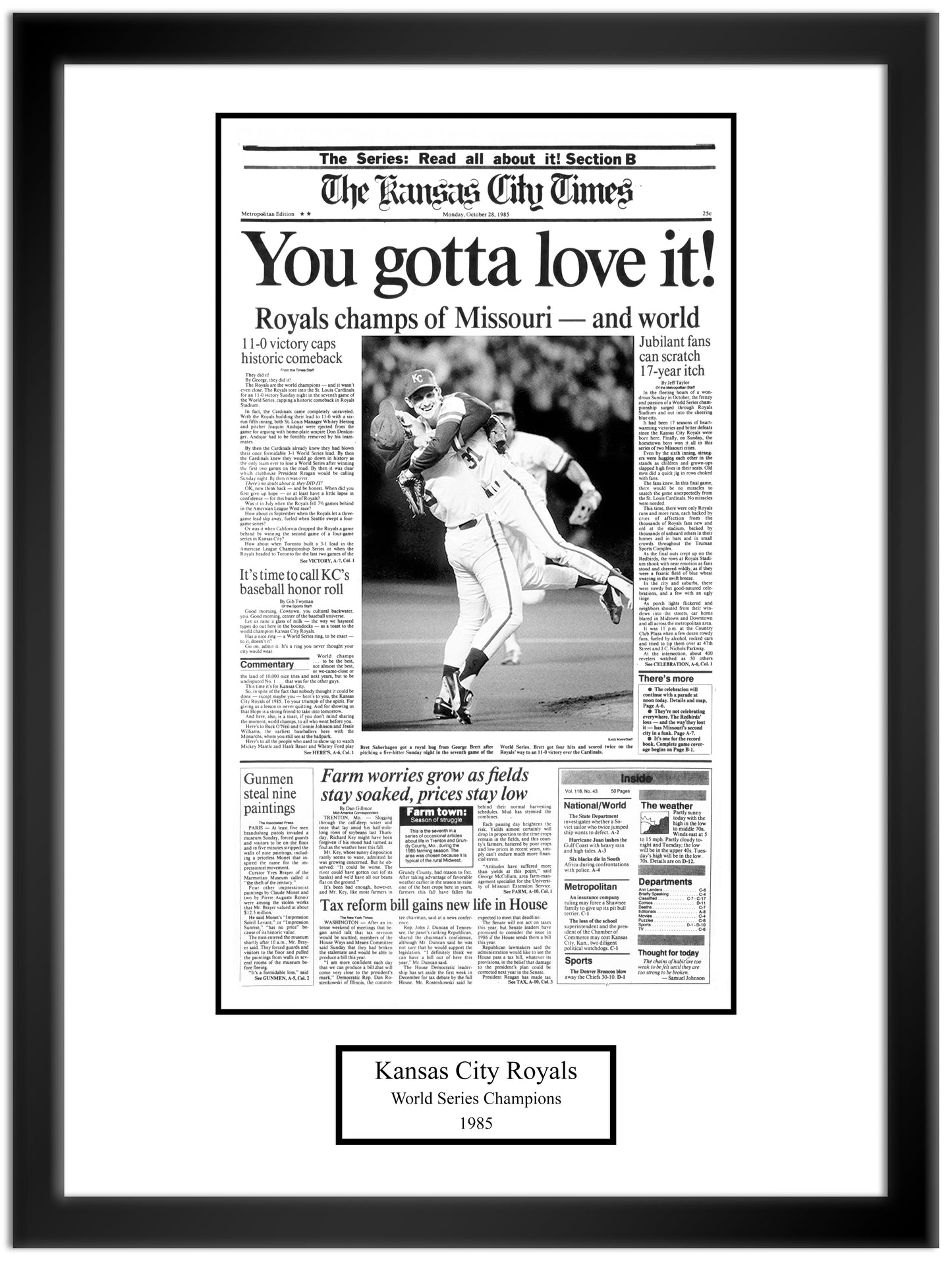 Kansas City Royals 1985 World Series Champions