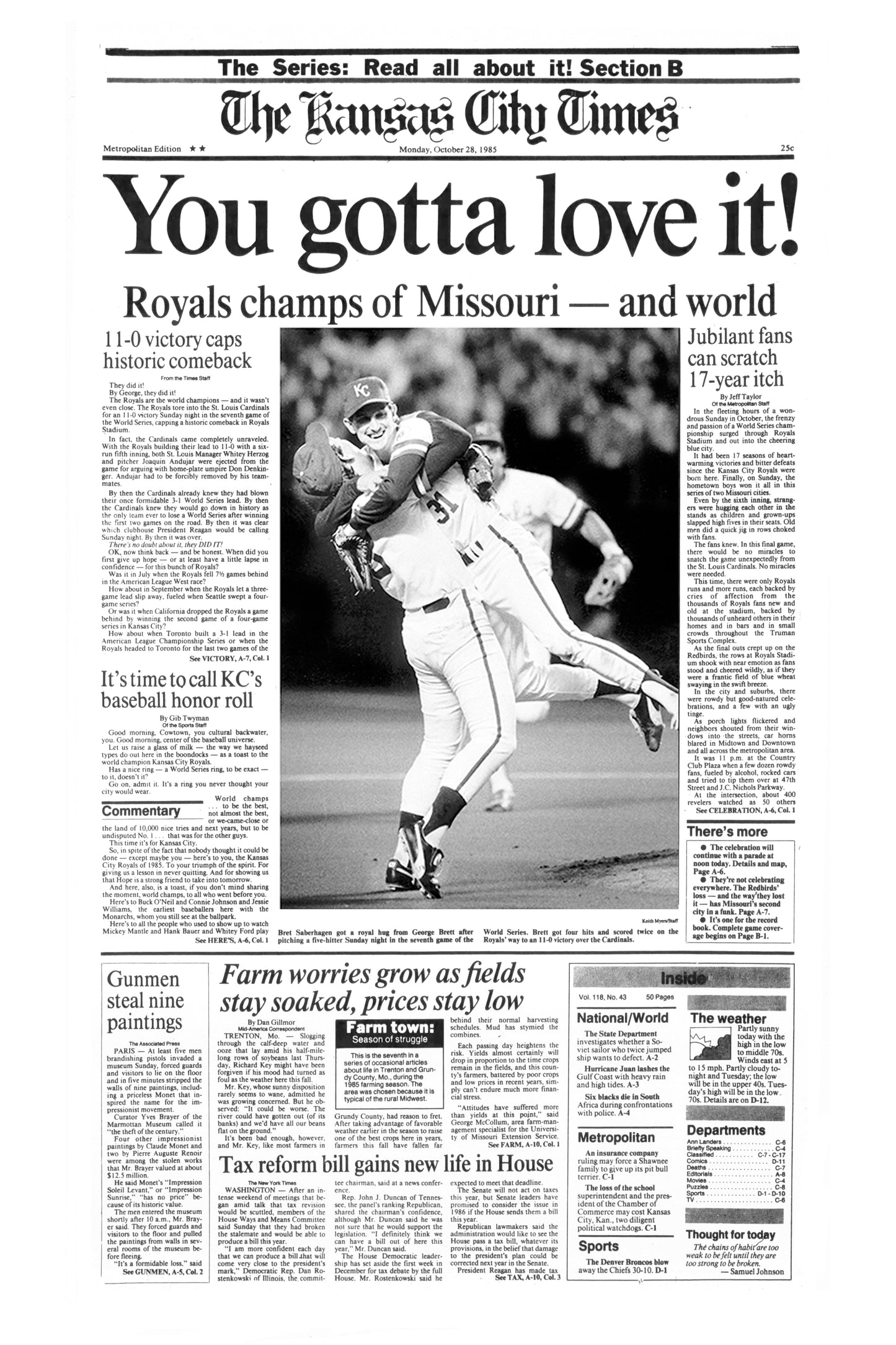 Kansas City Royals 1985 World Series Champions