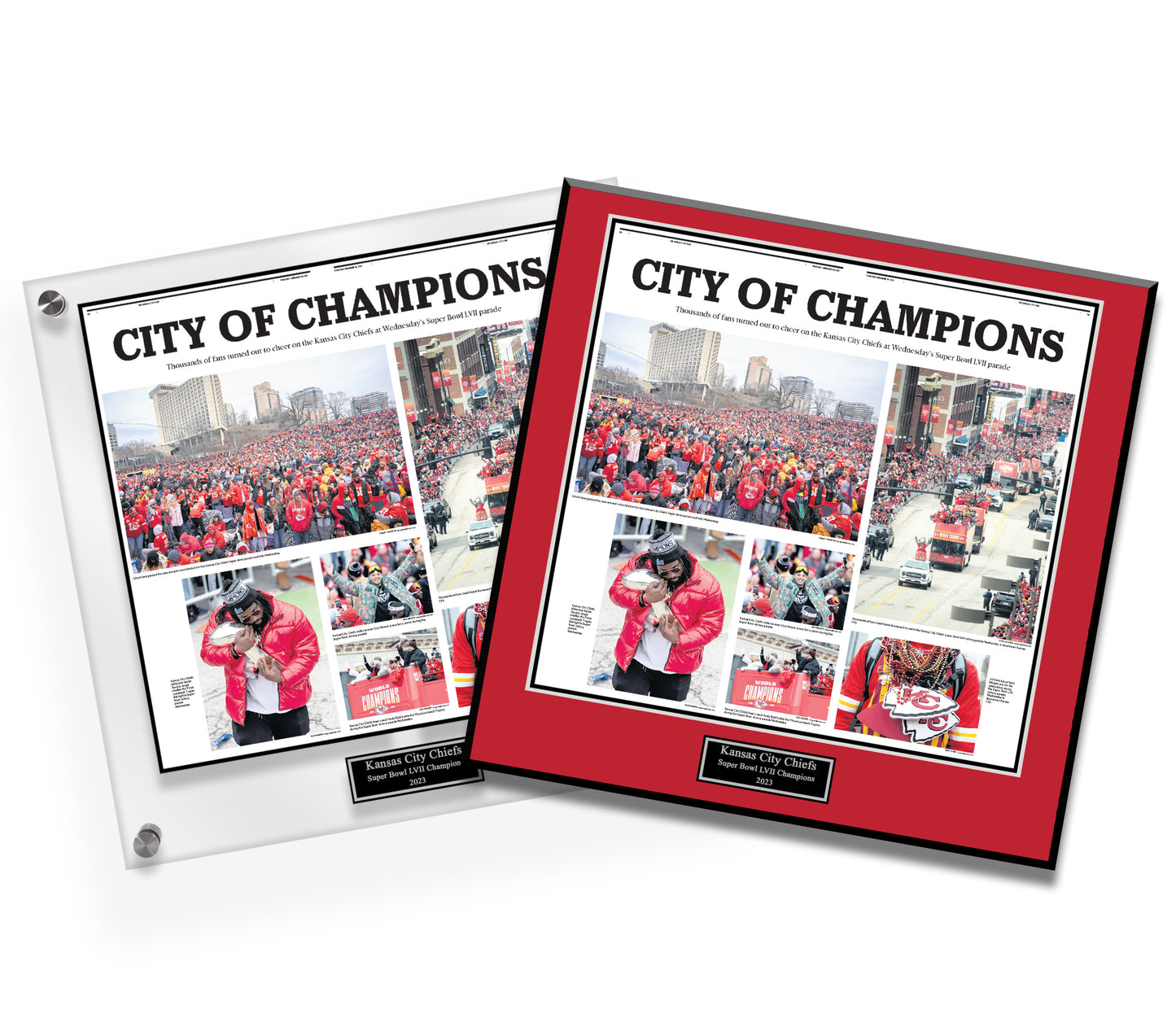 2023 Super Bowl City of Champs Plaques