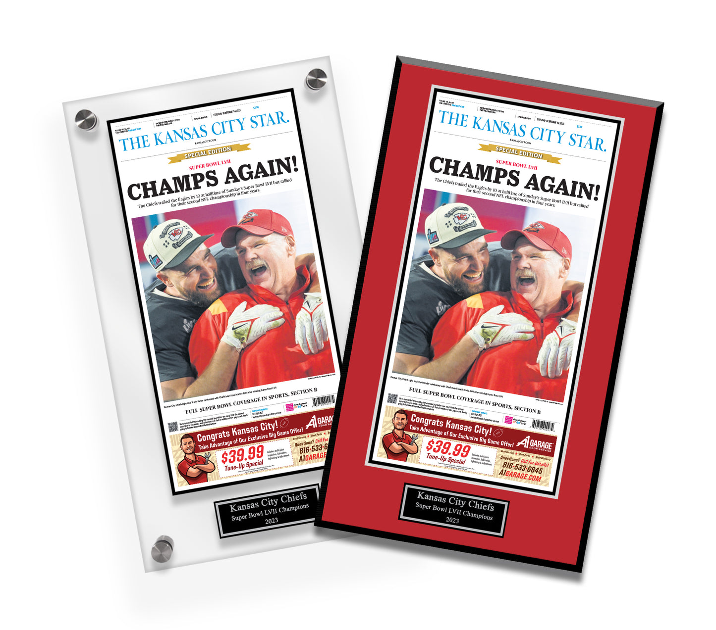 Super Bowl Special Edition Plaques