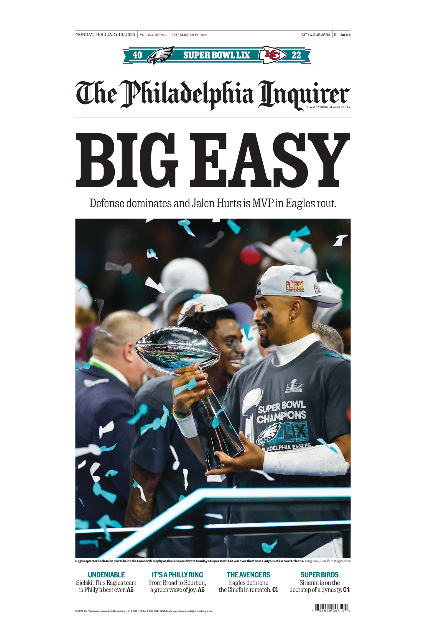 Eagles Super Bowl 2025: Big Easy - 1 Page