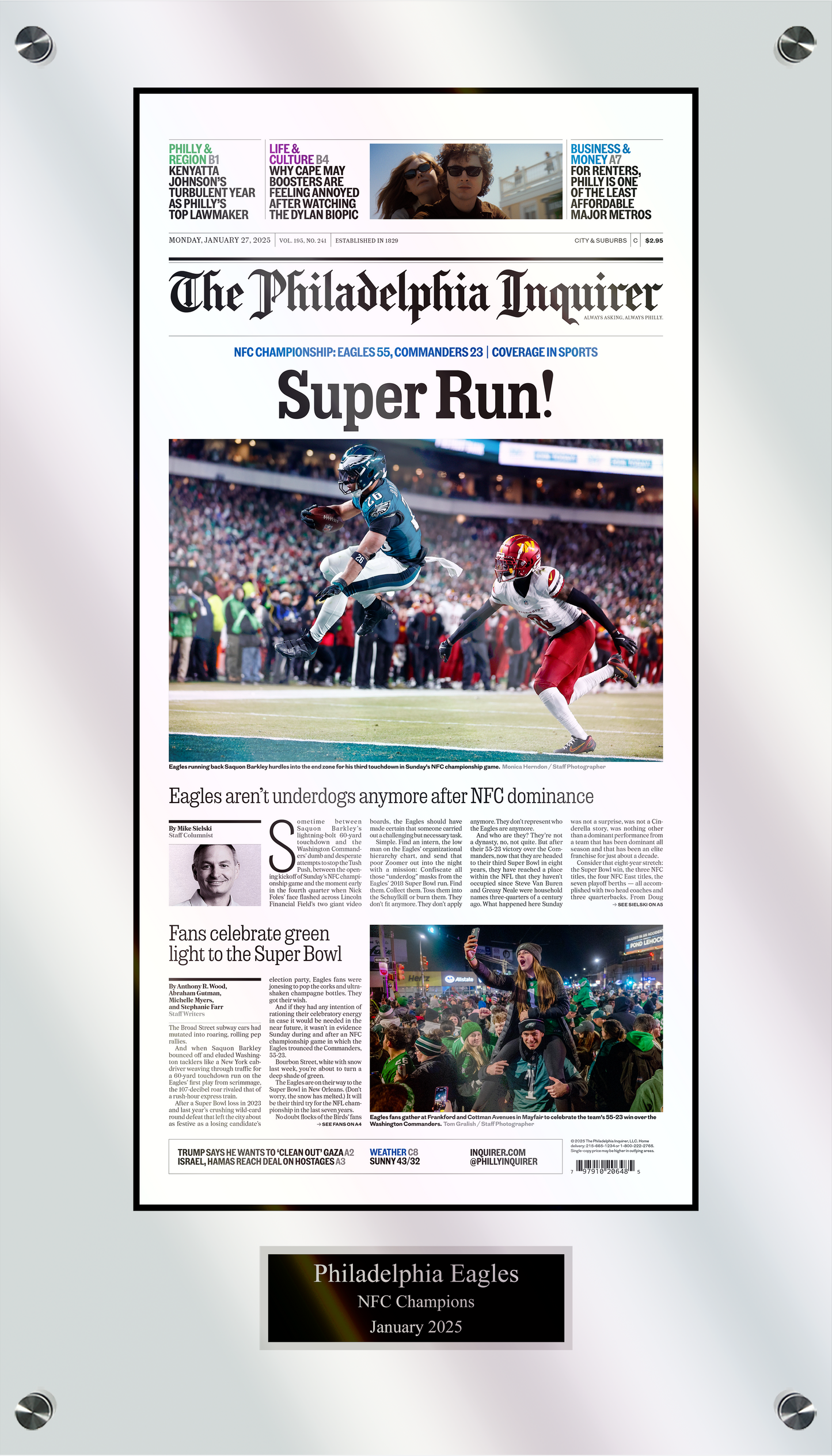 Eagles Super Bowl 2025: Super Run - 1 Page
