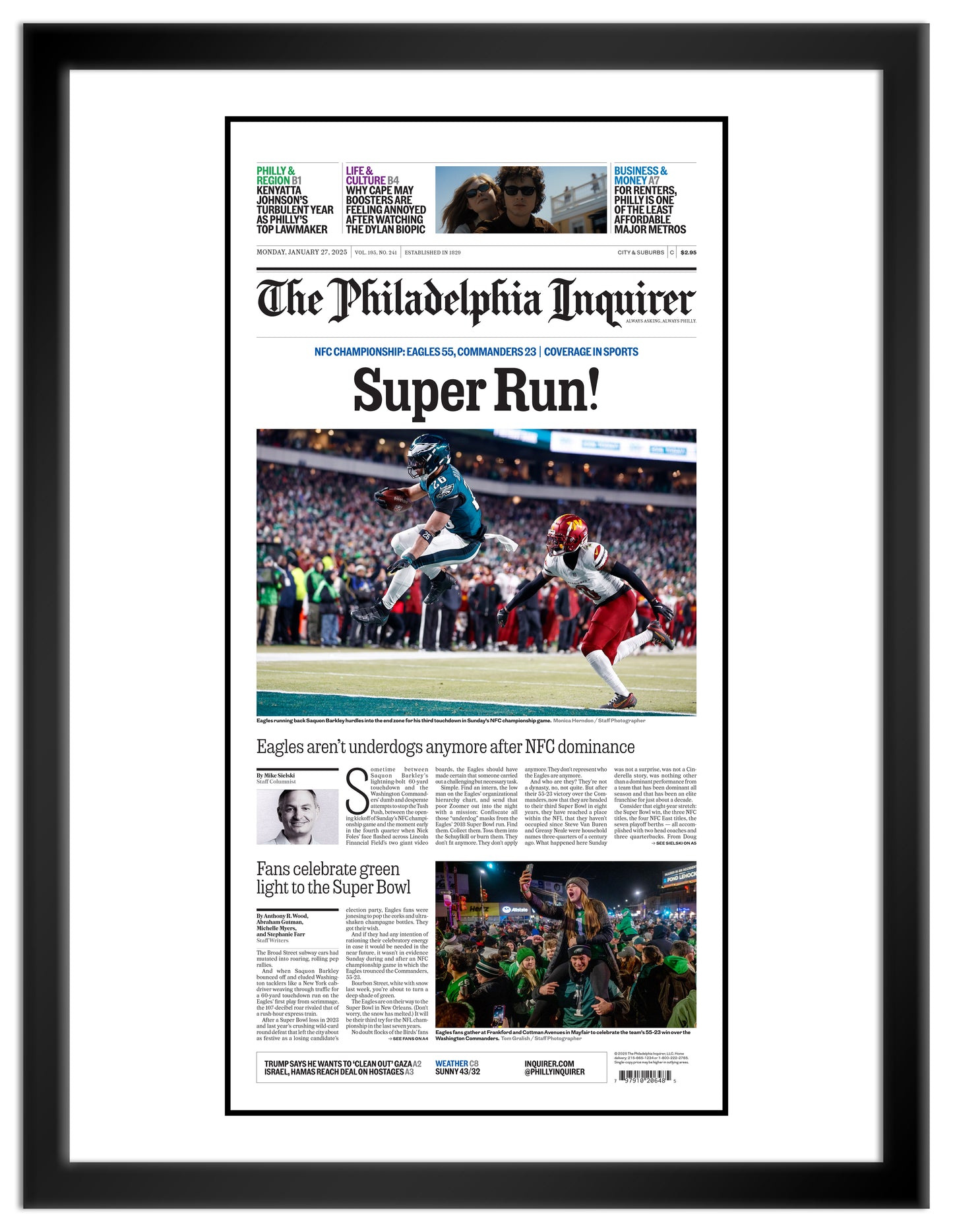 Eagles Super Bowl 2025: Super Run - 1 Page