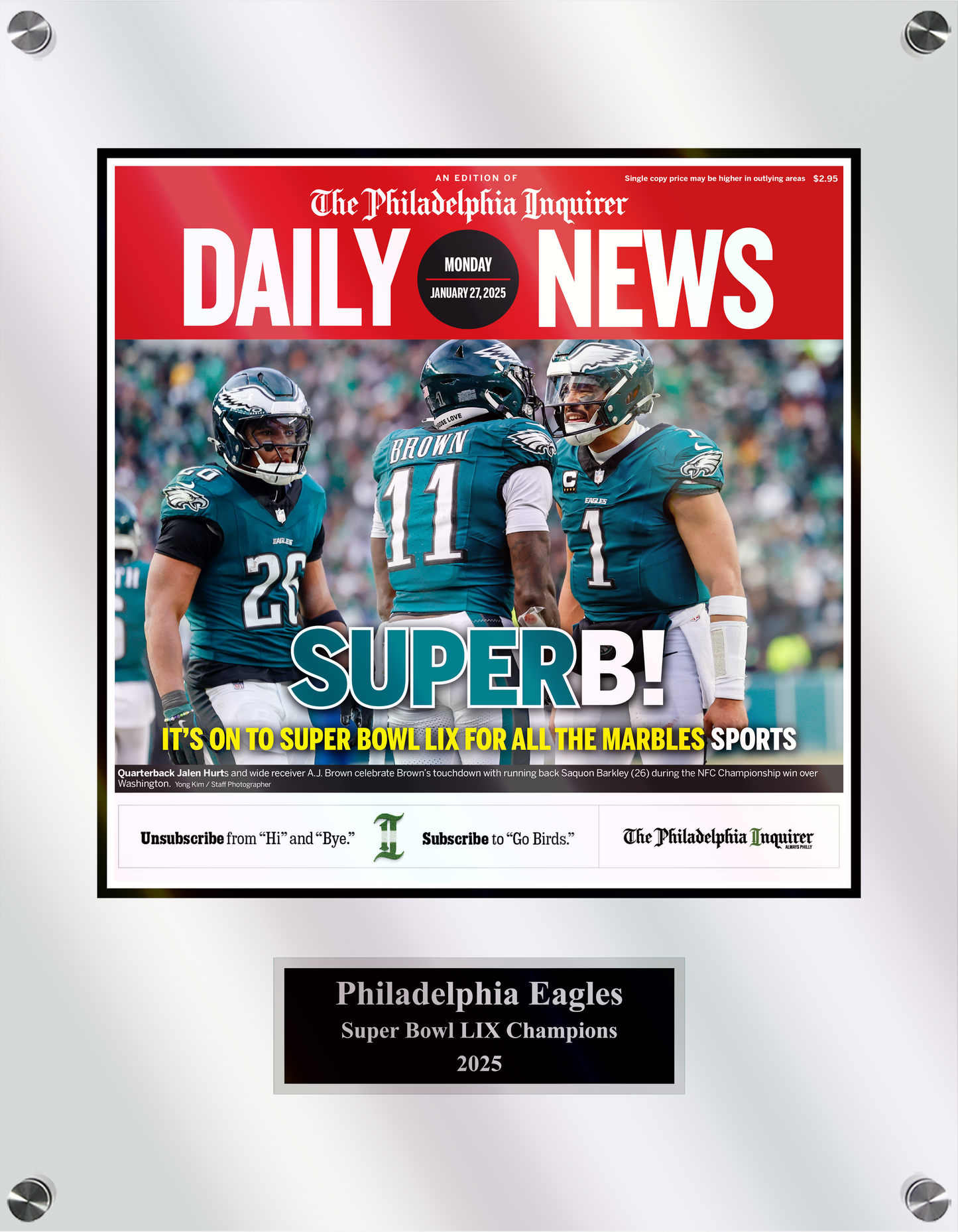 Eagles Super Bowl 2025: Superb - 1 Page