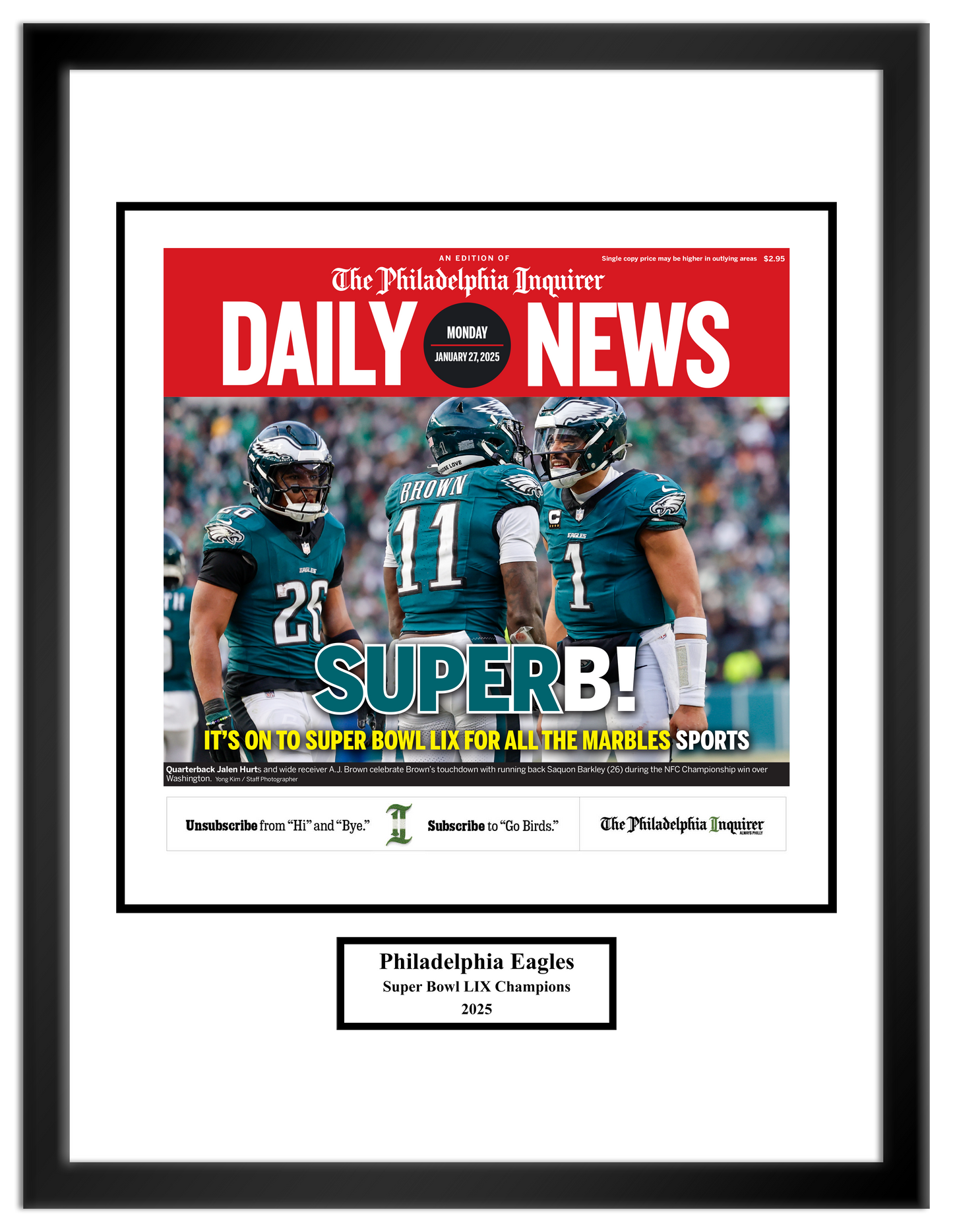 Eagles Super Bowl 2025: Superb - 1 Page
