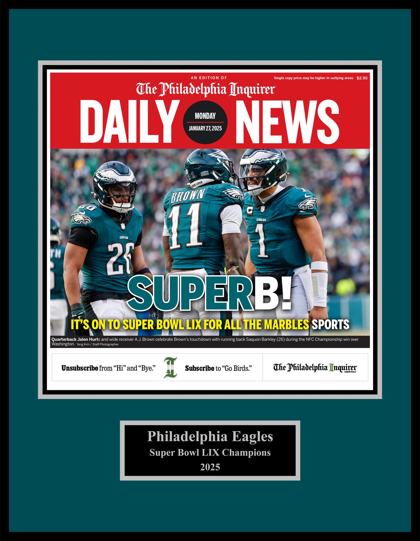 Eagles Super Bowl 2025: Superb - 1 Page