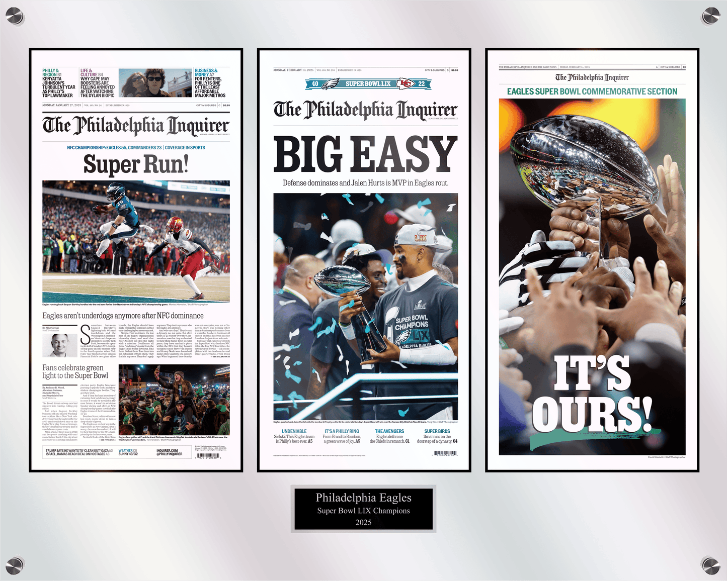 Eagles Super Bowl 2025: Super Run Big Easy Its Ours - 3 Page