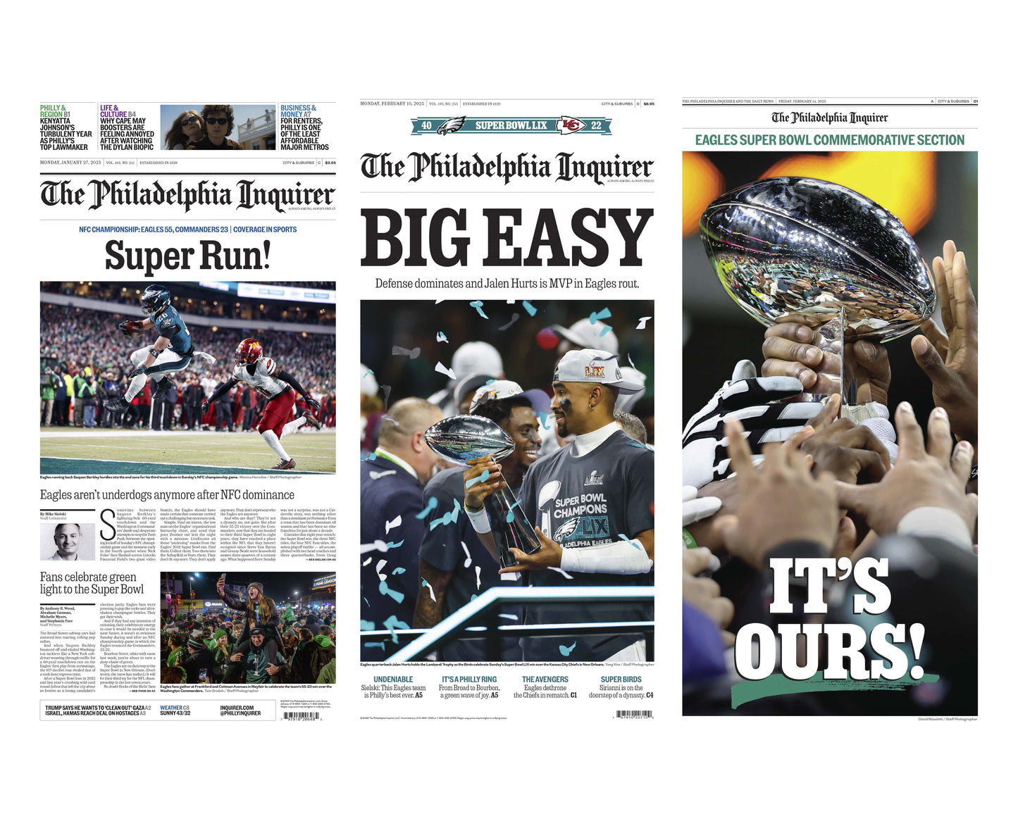 Eagles Super Bowl 2025: Super Run Big Easy Its Ours - 3 Page