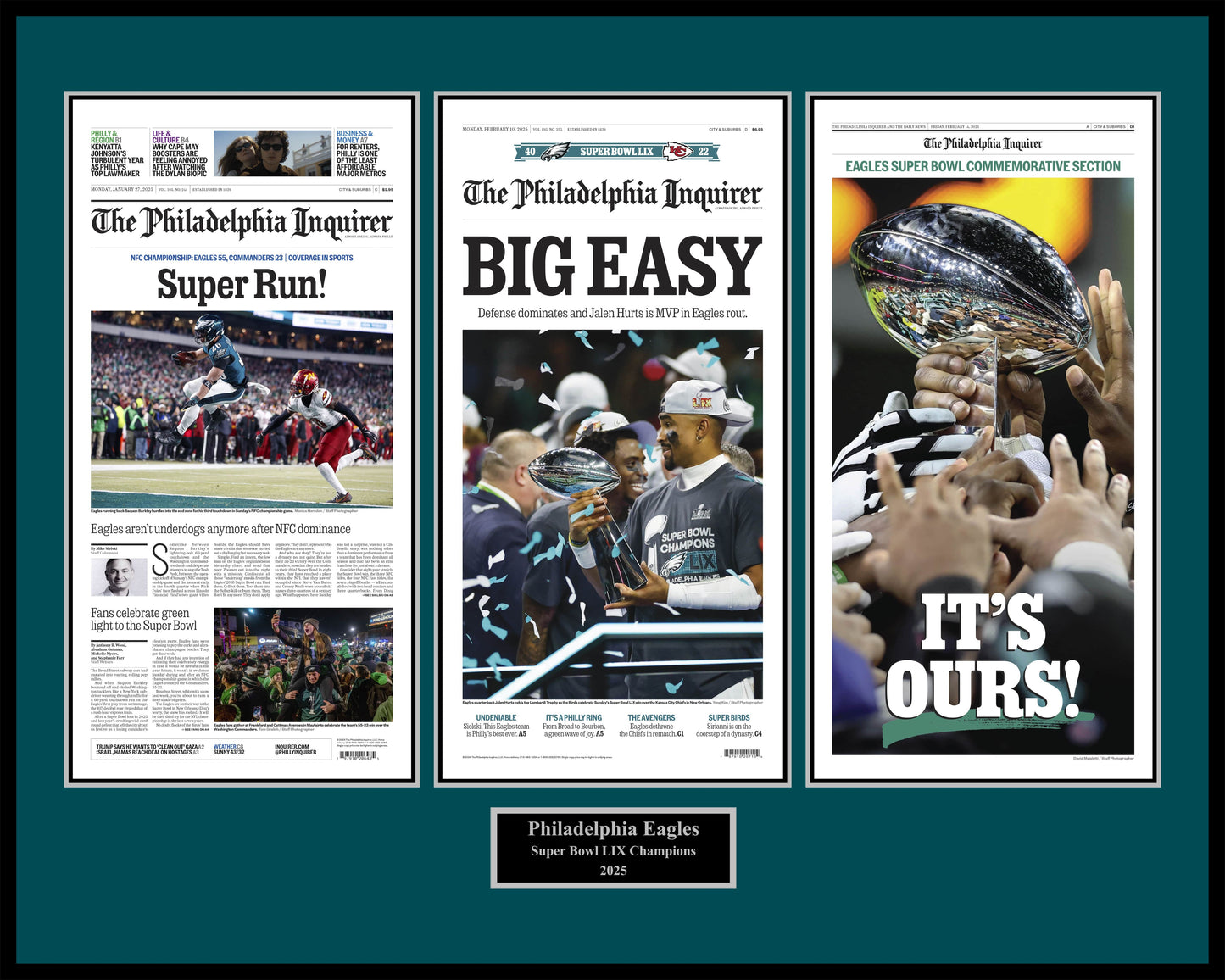 Eagles Super Bowl 2025: Super Run Big Easy Its Ours - 3 Page