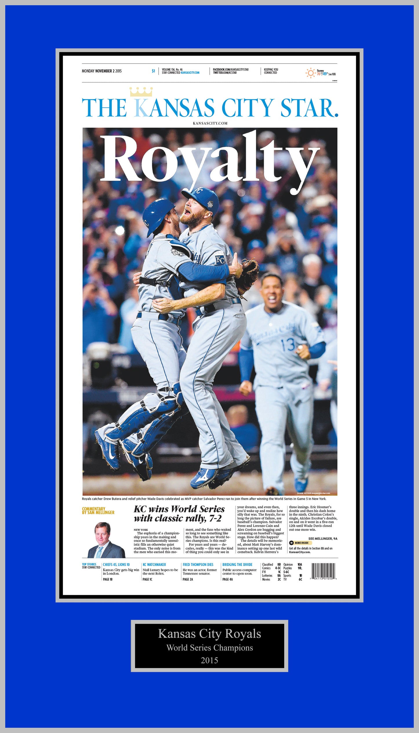 Kansas City Royals 2015 World Series Champions