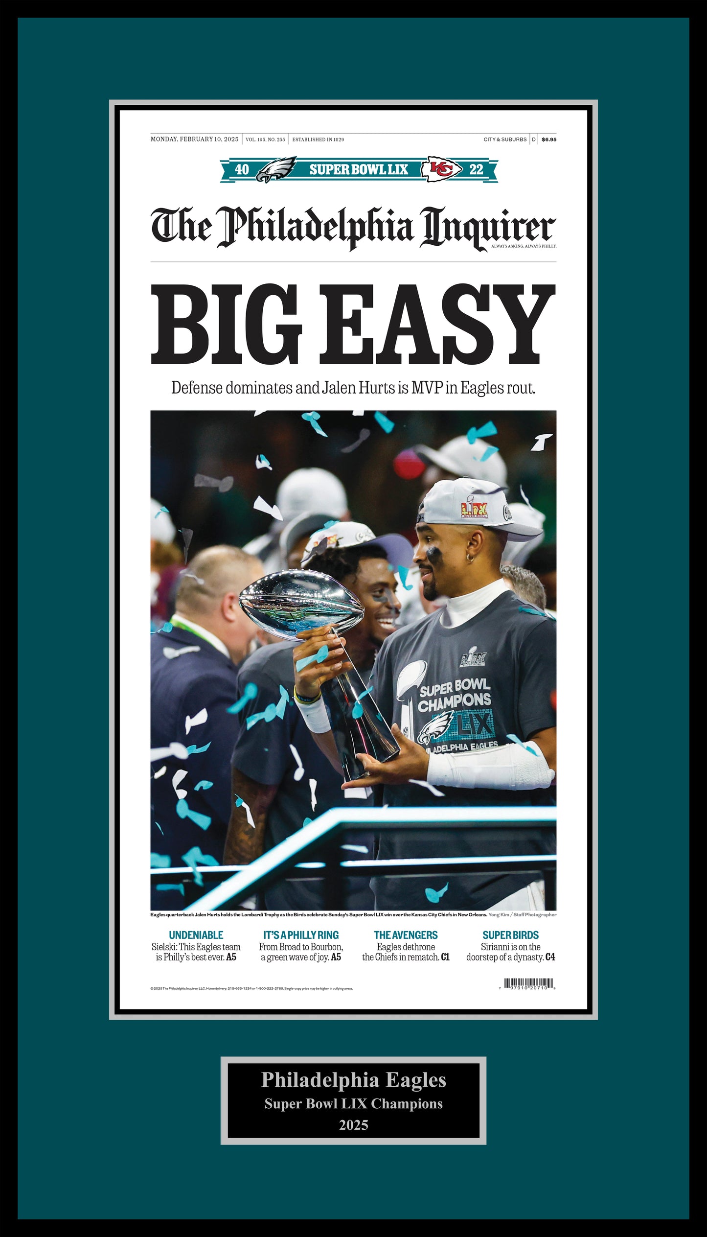 Eagles Super Bowl 2025: Big Easy - 1 Page