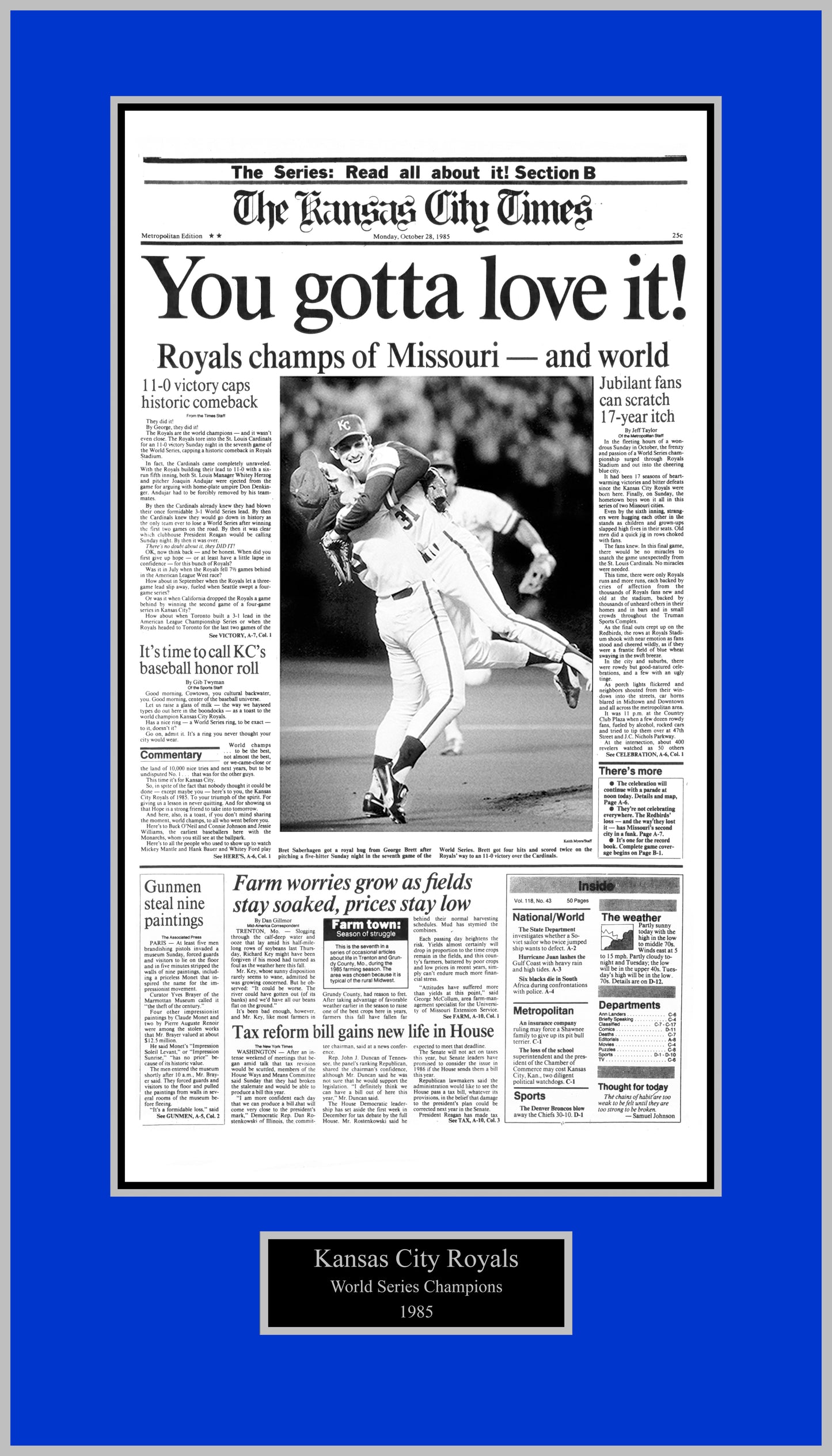 Kansas City Royals 1985 World Series Champions