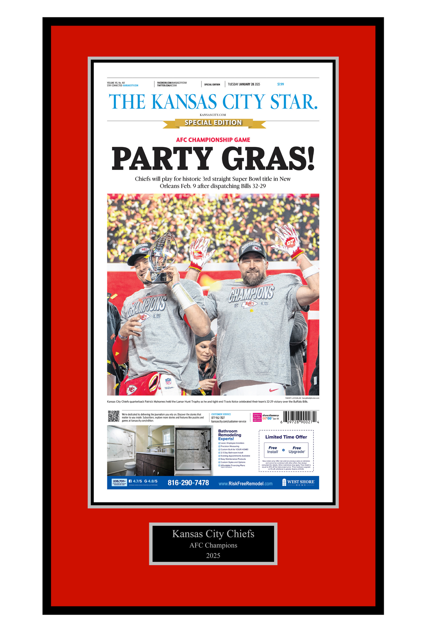 Kansas City Chiefs AFC Championship "Party Gras" Special Edition