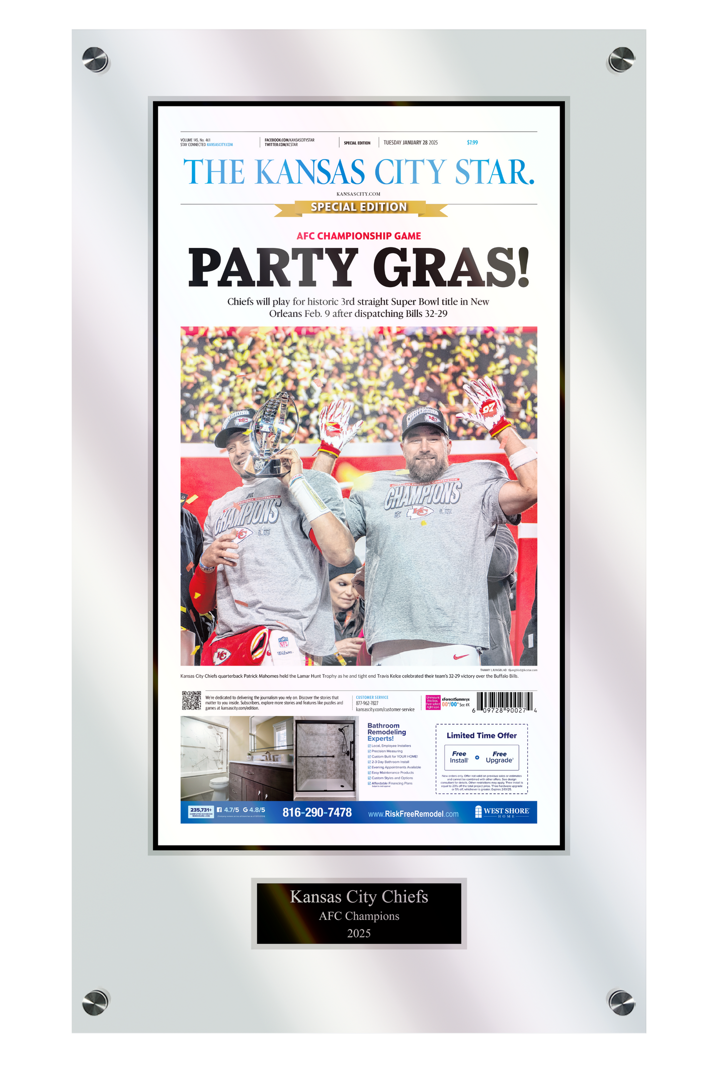 Kansas City Chiefs AFC Championship "Party Gras" Special Edition