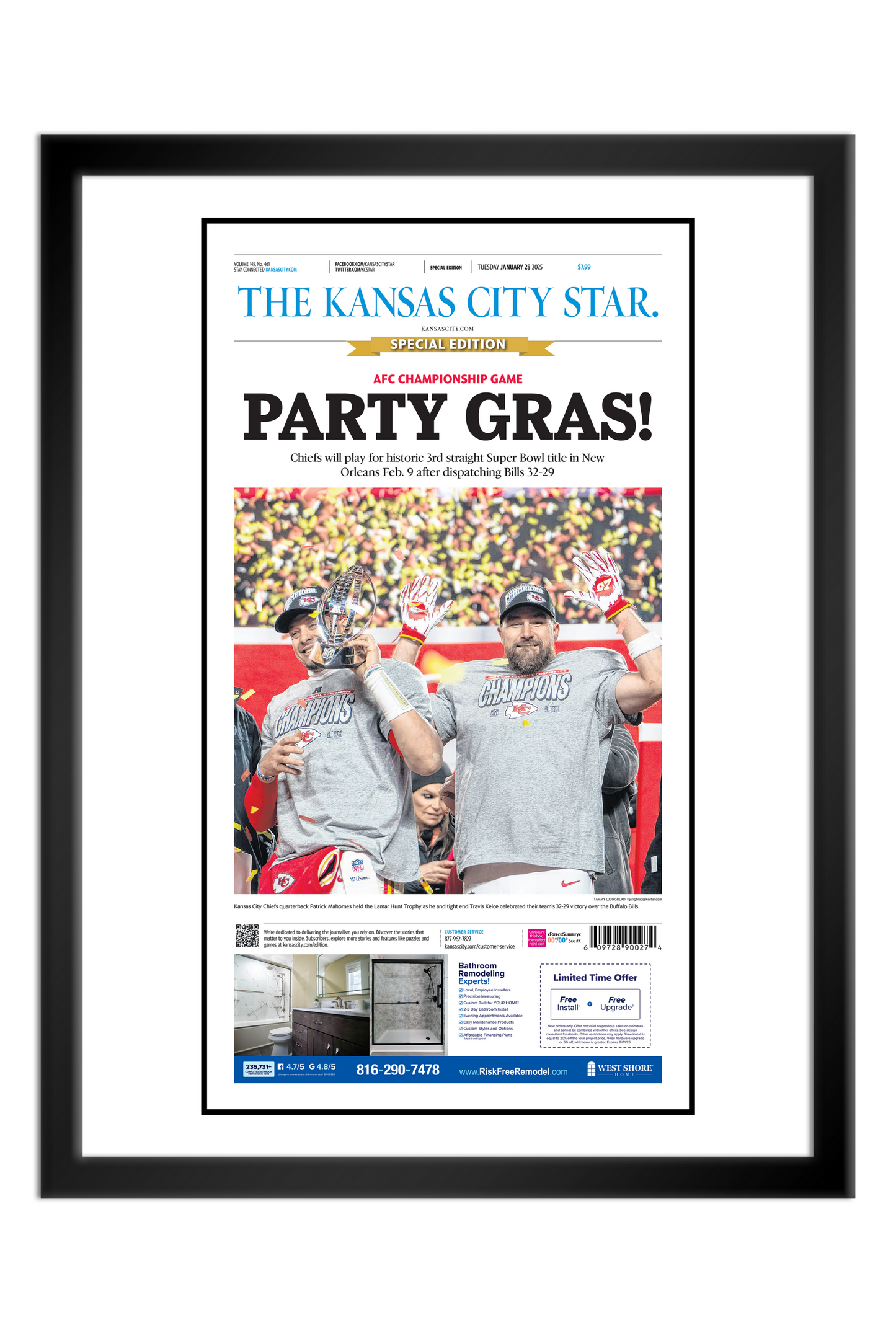 Kansas City Chiefs AFC Championship "Party Gras" Special Edition