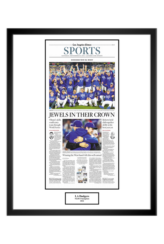 2024 LA Dodgers NLDS "Jewels In Their Crown" Framed Print