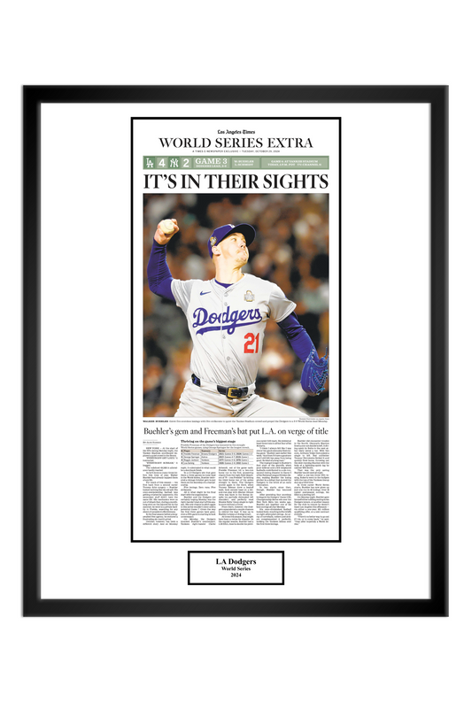 2024 LA Dodgers WS Game 3 "It's In Their Sights" Framed Print