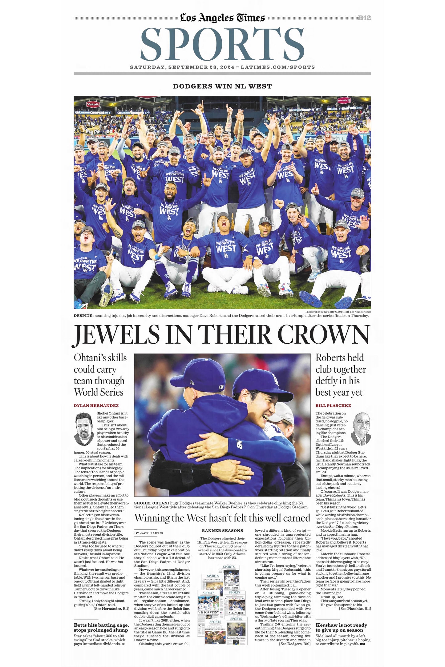 2024 LA Dodgers NLDS "Jewels In Their Crown" Posters