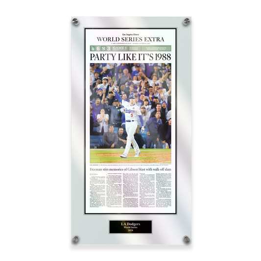 2024 LA Dodgers WS Game 1 "Party Like It's 1988" Acrylic Glass Plaque