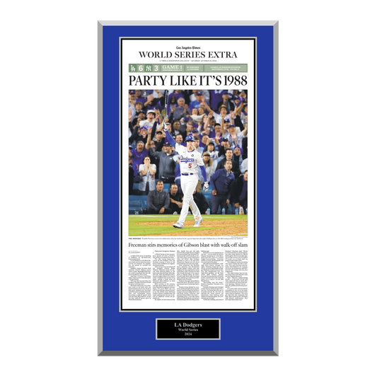 2024 LA Dodgers WS Game 1 "Party Like It's 1988" Wood Plaque