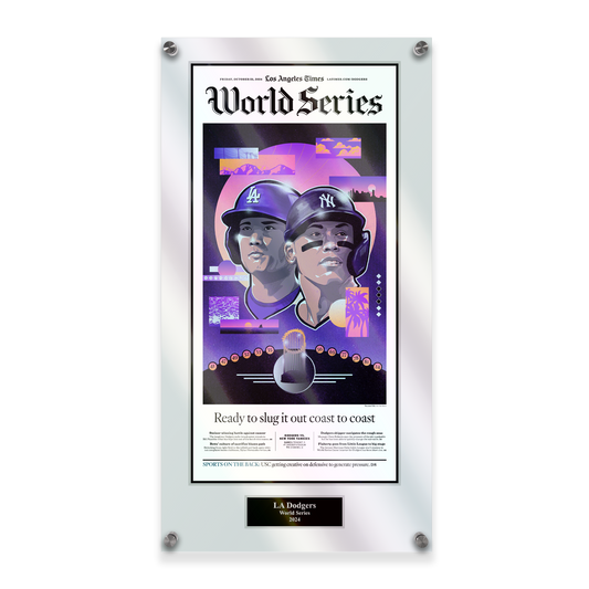 2024 World Series "Ready to Slug It Out Coast to Coast" Acrylic Glass Plaque