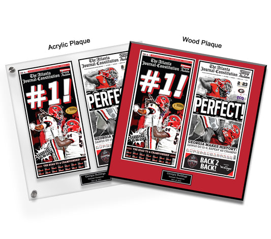 2022 & 2023 National Championship 2 Page Plaques