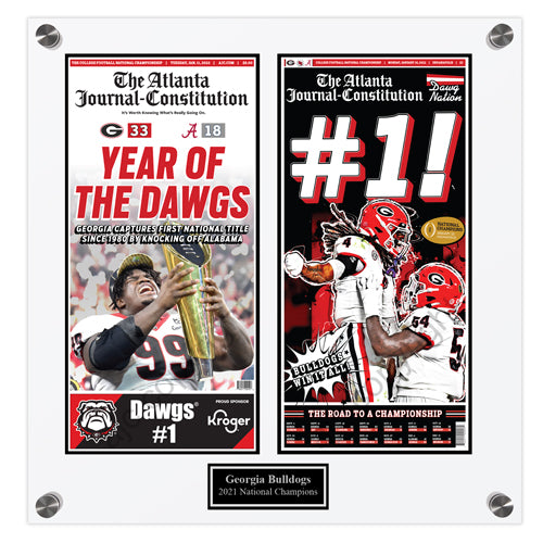 Bulldogs 2022 2pg Acrylic Plaque