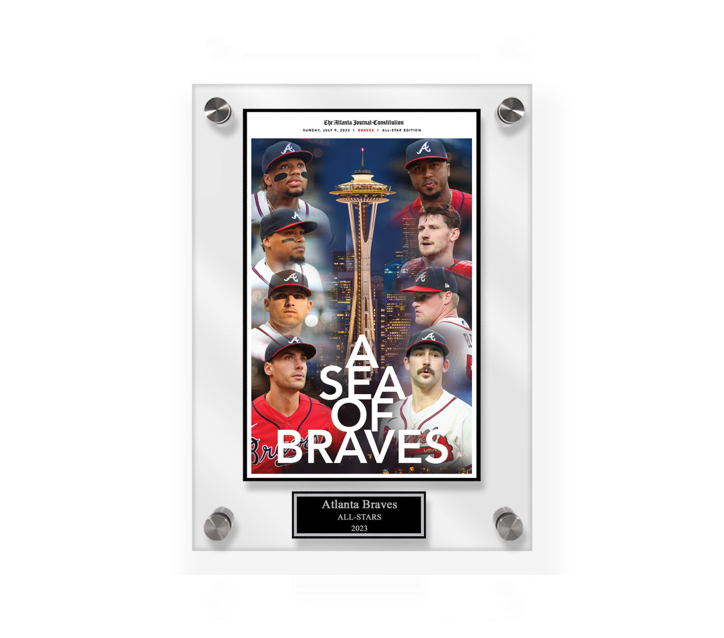 A Sea of Braves Acrylic Plaque