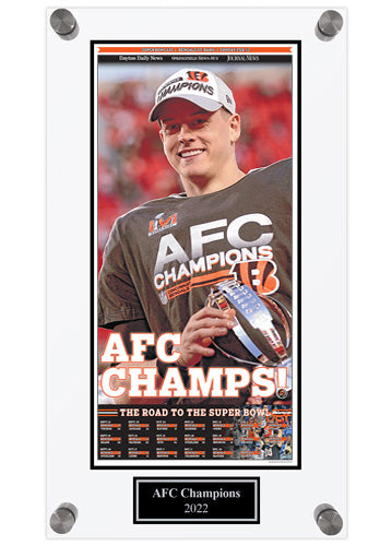 Bengals 2022 Burrow Acrylic Plaque