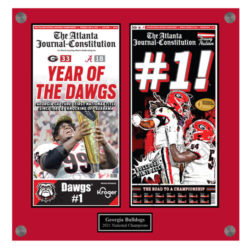 Bulldogs 2022 2pg Red Acrylic Plaque