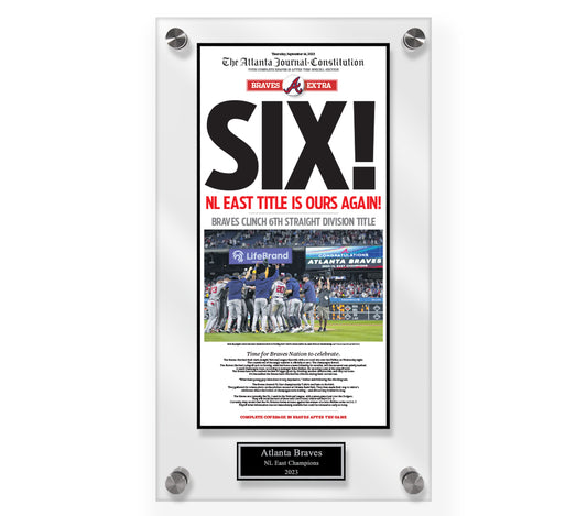 Braves SIX  Acrylic Plaque