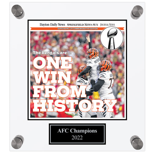 Bengals 2022 AFC Special Edition Acrylic Plaque