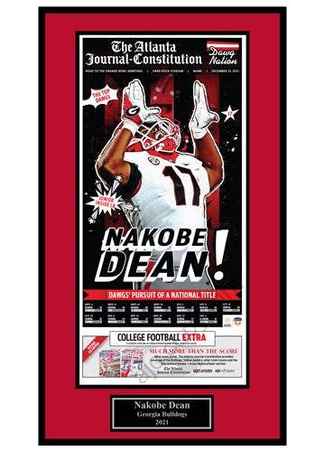 Nakobe Dean Wood Plaque