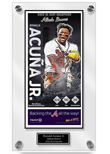 Ronald Acuña 2022 NL Este Acrílico transparente