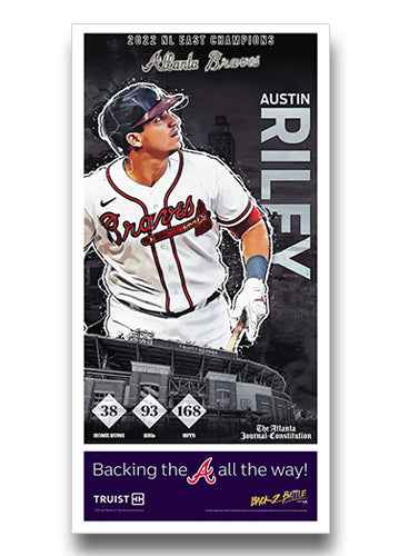 Póster de Austin Riley para la División Este de la Liga Nacional 2022