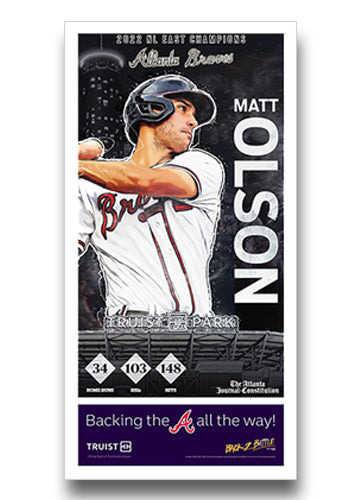 Matt Olson 2022 NL East Poster